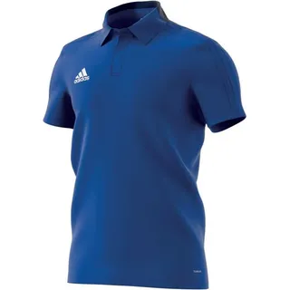 Adidas Herren Condivo 18 Cotton Poloshirt, BOBLUE/DKBLUE/WHITE, S
