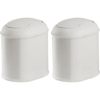 MetroDecor Kosmetikeimer 2er Set 17,8 l Hellgrau