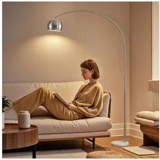 Homcom Stehlampe 100x167x26 cm Silber