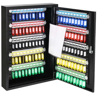 HMF Schlüsselschrank 55 x 38 x 8 cm Schwarz