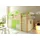 90 x 200 cm inkl. Textil-Set Kiefer massiv natur beige-grün