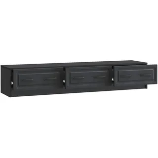 vidaXL Moderner TV-Schrank Lowboard 147 x 34,5 x 27 cm Schwarz Holzwerkstoff