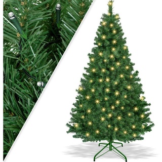KESSER Künstlicher Weihnachtsbaum, Weihnachtsbaum künstlich Tannenbaum grün 210 cm