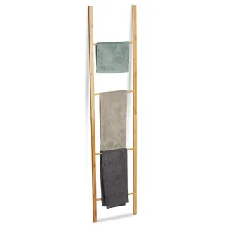 Relaxdays Handtuchleiter klappbar Braun
