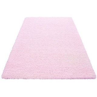 Hochflor-Teppich Shaggy Teppich LIFE PINK 200 X 290cm Rechteck, SchönesWohnen24 rosa 200 cm x 290 cmSchönesWohnen24