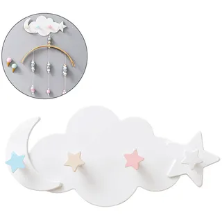 Wandhaken Mit Wolke, Mond Und Stern – Diy-wanddekoration Fürs Kinderzimmer