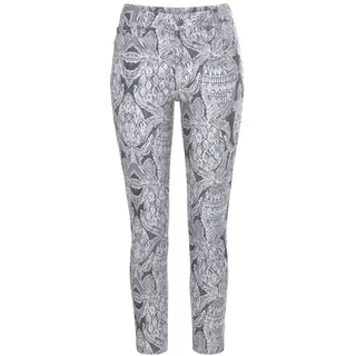 LASCANA 7/8-Jeggings schmale Passform Offwhite/Anthrazit 44