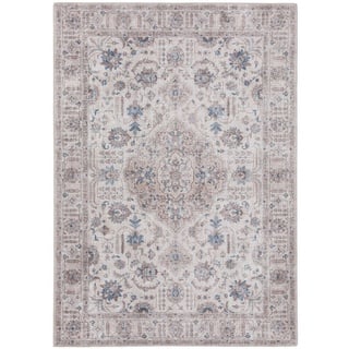 Teppich Laury, benuta, rechteckig, Höhe: 5 mm, Kunstfaser, Berber, Ethno-Style, Wohnzimmer beige|weiß 80 cm x 150 cm x 5 mm