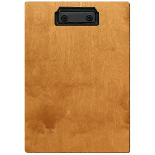 Bütic Holz Klemmbrett Standardform Birnbaum für DIN A3 A4 A5 A6 aus 3mm Birkensperrholz und mit widerstandsfähigem Klarlack versiegelt