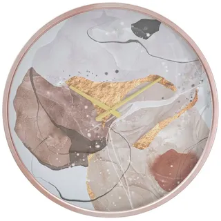 Mauro Ferretti Wanduhr rosa Ø60x6 cm mehrfarbig - Beige