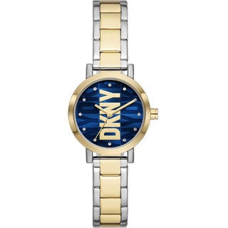 DKNY Watch for Women Soho Quarz/3 Zeigerwerk 28 mm Gehäusegröße mit Edelstahlarmband NY6671