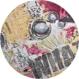 Gino Falcone Cosima-107 Webteppich 100 x 100 cm Mehrfarbig