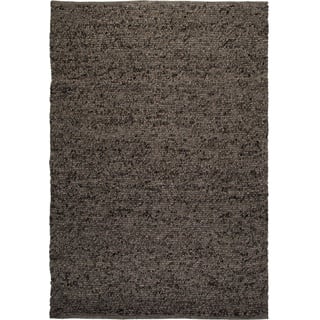 Linea Natura Handwebteppich, Graphit, Textil, Farbverlauf, rechteckig, 80x150 cm, für Fußbodenheizung geeignet, Teppiche & Böden, Teppiche, Naturteppiche