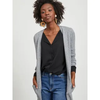 VILA Long L/S Knit Cardigan Grau L