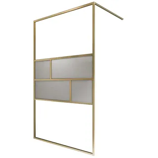 Schulte Carvella Walk-In-Dusche 120 x 200 cm rechts 120 x 200 cm Gold/Sicherheitsglas 6 mm