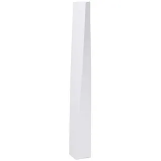 VIVANNO Bodenwindlicht Fiberglas HYDRON Säule - Weiß Matt (1 St), 11x11x100 cm weiß 11 cm x 100 cm x 11 cm