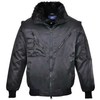 PORTWEST Pilot Jacket, colorBlack talla Small