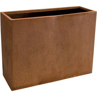 VIVANNO Pflanzkübel Cortenstahl ELEMENTO Kasten - Rostbraun Patina (1 St), 88x30x75 cm braun