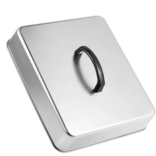 Grilldeckel Abdeckung - Rechteckiger Edelstahl Grillhaube, Hitzebeständig Griff, Premium Qualität | Kochzubehör Grillplatte Deckel, Outdoor BBQ Abdeckung, Grillküche Zubehör, Praktisch Langlebig