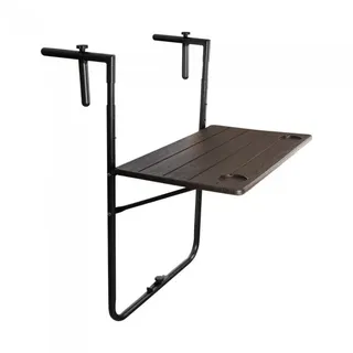 Balkon Klapptisch Hängetisch Klappbarer - SSB 5, braun - 73x60x4,5