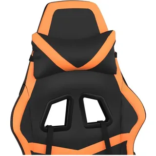 vidaXL Gaming-Stuhl Kunstleder Schwarz und Orange