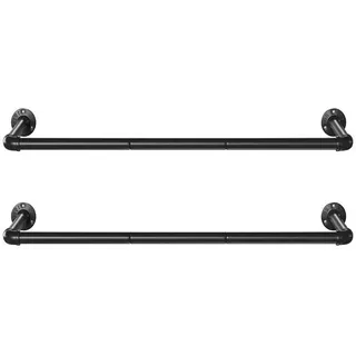 Hansiro Kleiderstange, Schwarz, Metall, 30 cm, Schlafzimmer, Kleiderschränke, Schrankzubehör, Kleiderstange