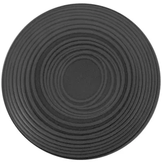 Speiseteller LAVA STONE (DH 27x3,20 cm) - schwarz
