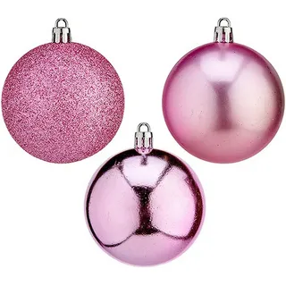 Krist+ Weihnachtskugeln Ø 7 cm 20 Stück Rosa PVC