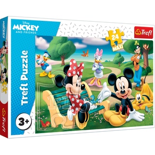 Trefl Puzzle 24 Elemente Maxi Mickey Mouse mit Freunden (24 Teile)
