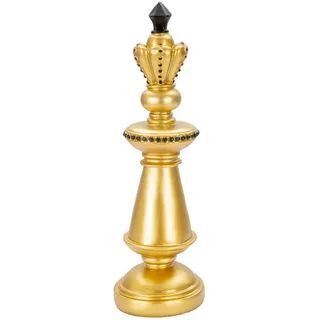 Skulptur, Schwarz, Gold, Kunststoff, 11x32.5x11 cm, Dekoration, Skulpturen & Dekoobjekte, Skulpturen