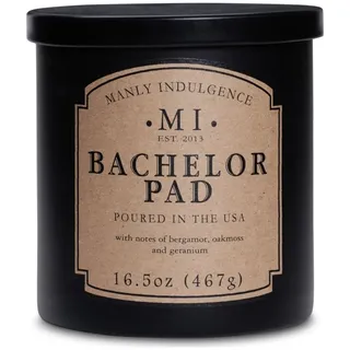 Colonial Candle Duftkerze "Bachelor Pad" in Schwarz - 467 g