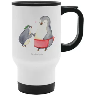 Mr. & Mrs. Panda Thermobecher Pinguin mit Kind, Kaffeebecher To Go, Weiß, Thermobecher, Go, Familie, Edelstahl, isolier trinkbecher becher coffee to go edelstahl thermobecher weiß