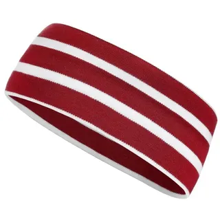 modAS Stirnband Unisex 2535 Kopfband Maritim Kinder und Erwachsene zweilagig Baumwolle Streifen & Unifarben, leichter Tragekomfort, Formstabil & Pflegeleicht rot 1 - bis 48 cm Kopfumfang (Kleinkind)
