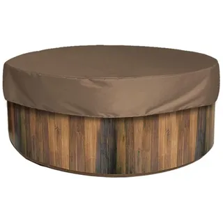 Fotrsta 1,8 m Badewannenabdeckung, runde Poolabdeckung, Staub-Poolabdeckung, Poolabdeckung für runde aufblasbare Whirlpool-Abdeckung, ideal für wasserdicht und staubdicht, braun