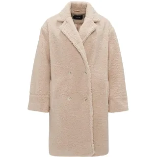 OPUS Damen Mantel | Teddymantel HONISE Loose im Oversize Look Macadamia, 38 - 38