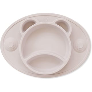 Bubba Bear® Baby Kleinkind Saugnapf Tischset Teller Set | Bleiben Sie Put Fütterungsmatte Teller für mit Trennfächer für Entwöhnung Babys | Rutschfeste Silikon-Tablett Cup Tischsets für Kinder |