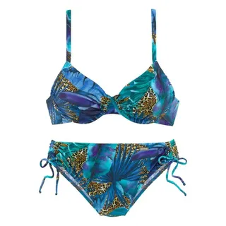 LASCANA Bügel-Bikini Damen Blau 38 Cup E