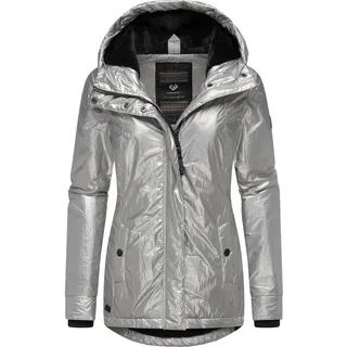 Ragwear Damen, warme Jacke mit Kapuze Monadde Bling YOUMODO Light Grey Gr. L (40), grau (hellgrau), Obermaterial: 100% Nylon. Innenfutter: 100% Polyester.