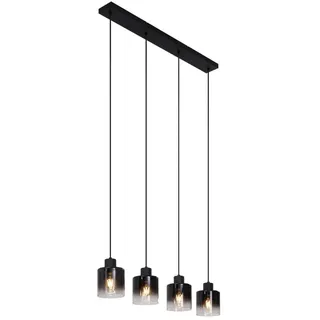 QAZQA Moderne Pendelleuchte 4-flg. E27 40 cm rund schwarz