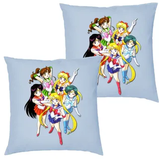 Blondie & Brownie Dekokissen Sailer Moon Anime Manga Mond Kissen mit füllung blau