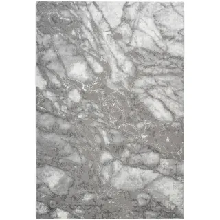Kayoom Teppich 'Mineral' silbern 80 x 300 cm
