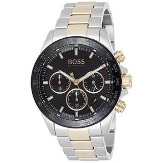 Hugo Boss Herren Chronograph Quartz Uhr mit Edelstahl Armband 1513757