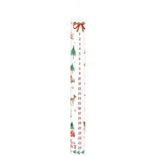 Adventskalender-Kerze - Advent, Advent, ein Lichtlein brennt