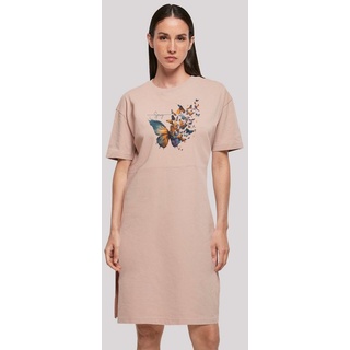 F4NT4STIC Shirtkleid Schmetterling Frühlings Oversize Kleid Print rosa 5XL