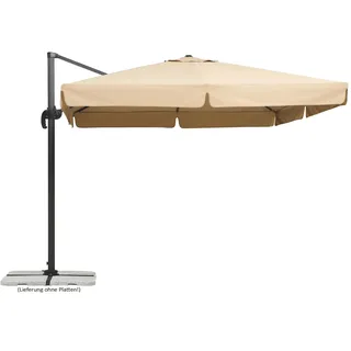 Schneider Schirme Ampelschirm  Teneriffa , beige , Maße (cm): B: 300 H: 273
