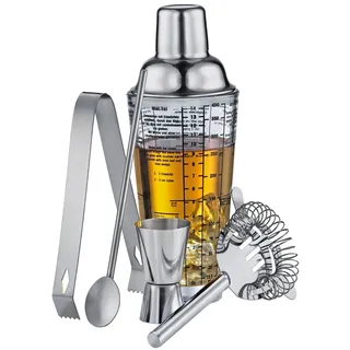 Cilio Cocktail Shaker Cilio - Bar Set COSMOPOLITAN 5-tlg. Cocktail Shaker Cocktailset 202205 weiß