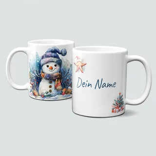 online-hut - Tasse - Kaffeebecher - Weihnachtstasse - Wintertasse - Weihnachten - xmas - Winter - Geschenkidee - Christmas -Underwater - Namenstasse - Personalisiert - LT-1399