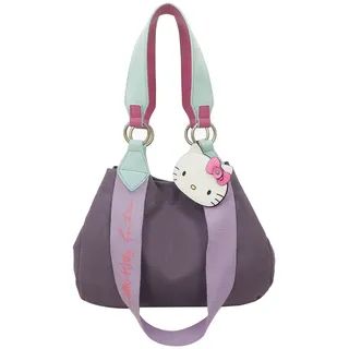 Fritzi aus Preußen Izzy Mini Canvas Shoulder Bag Purple Cat