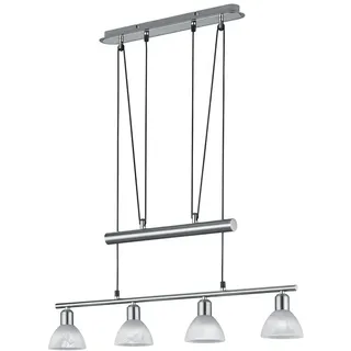 Trio Levisto 4-flg. nickel matt/alabasterfarbig