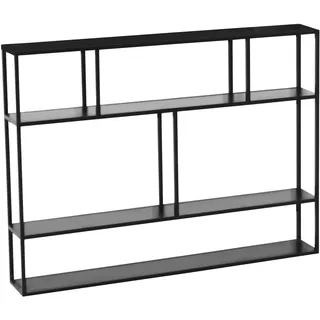 [en.casa] Wandregal Jämijärvi 120 x 90 x 18 cm Schwarz